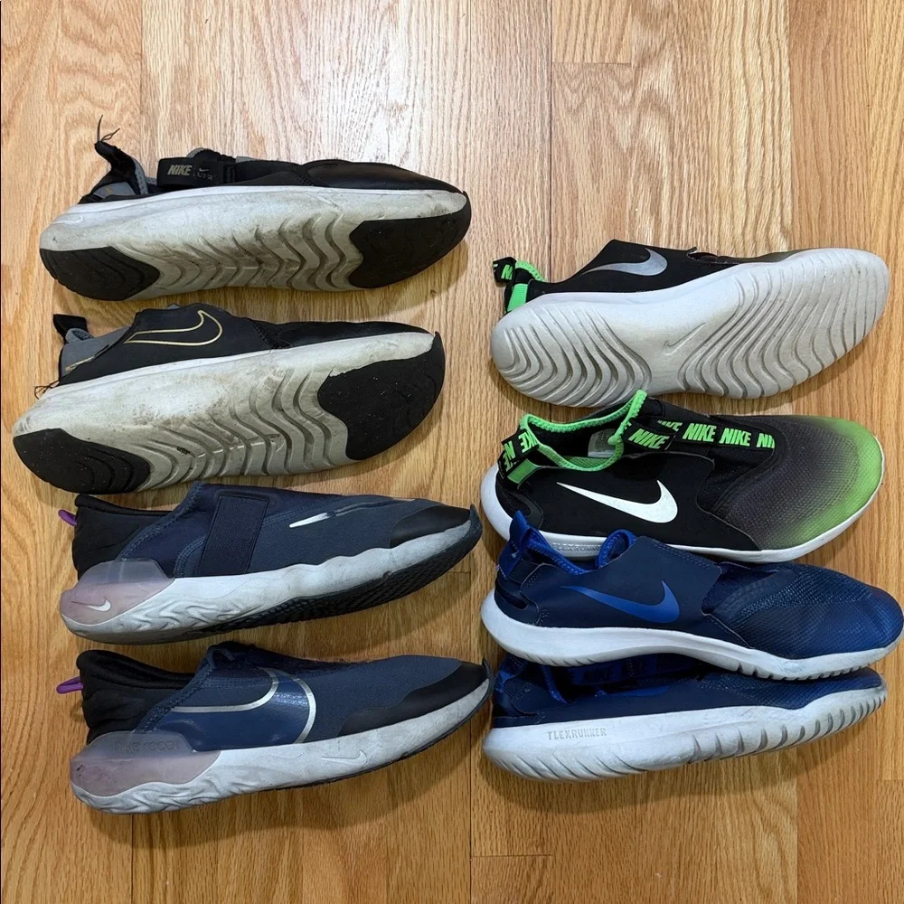 NIKE Athletic Casual Slip-On Sneakers Bundle Size 7Y